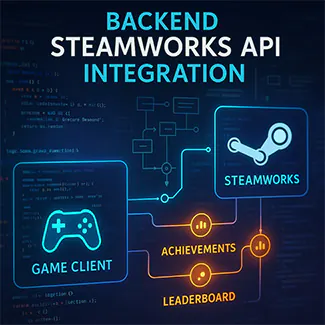 Steam achievements and player stats integration service