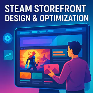 Steam Storefront design and optimization service visuals